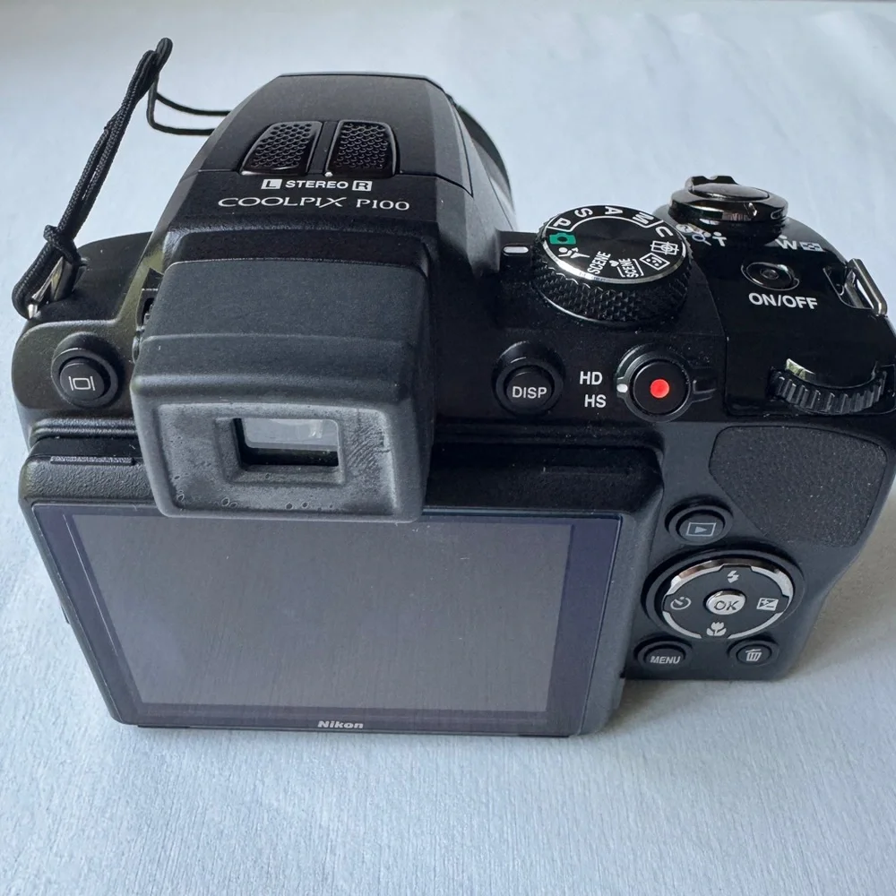Nikon Black Digital Camera with LCD Screen and EVF